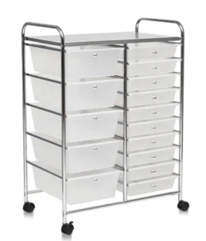 Barksdale 15 Drawer Rolling Storage Chest