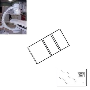 Advanced Medical C-Arm Drapes - C-arm Mobile X-ray Drape with Poly Straps, 42" x 72" - Pack of 10 