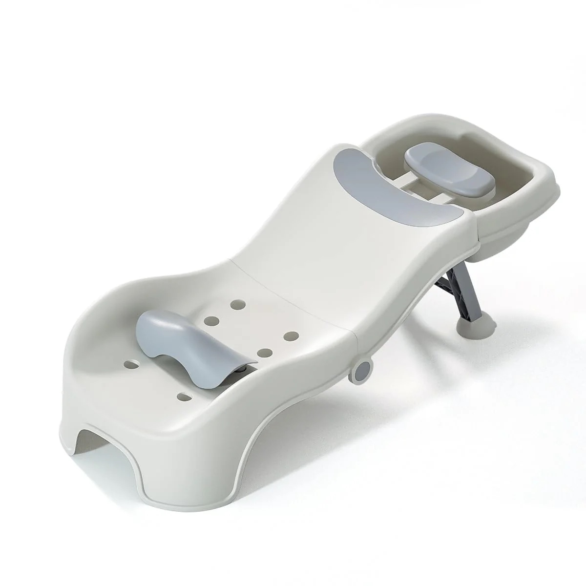 Adjustable Children Shampoo Chair for 3-10 Year Old Bathing Seat Tub Collapsible with Prevent Wet Clothes Design