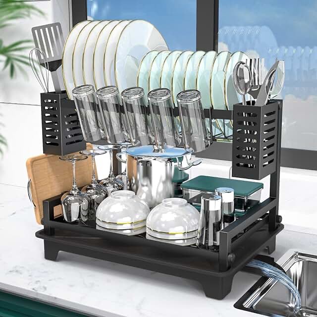Black Dish Rack (Similar to Stock Photo)