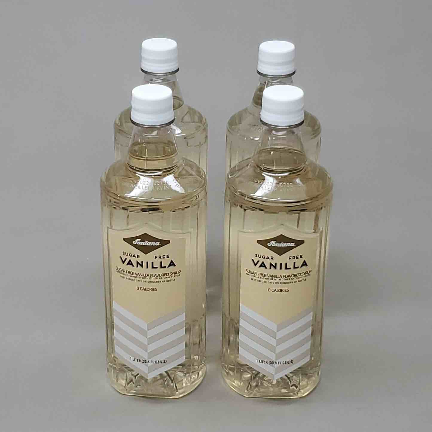 STARBUCKS Fontana Sugar-Free Vanilla Syrup 33.8 fl oz/ 1 L. Shelf Stable ((Use By :02/2024))