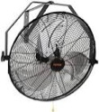 VEVOR 18 Inch Wall Mount Fan, 3-speed IP44 Waterproof Wall Fan, Max. 4150 CFM Wall Mounted Fan for Outdoor, Commercial, Residential, Greenhouse, Workshop, Patio, Black, ETL Listed