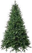 6FT Artificial Christmas Tree with 1413 PE&PVC Mixed Branch Tips, Unlit Hinged Premium Spruce Fake Xmas Trees, Green, Foldable Base