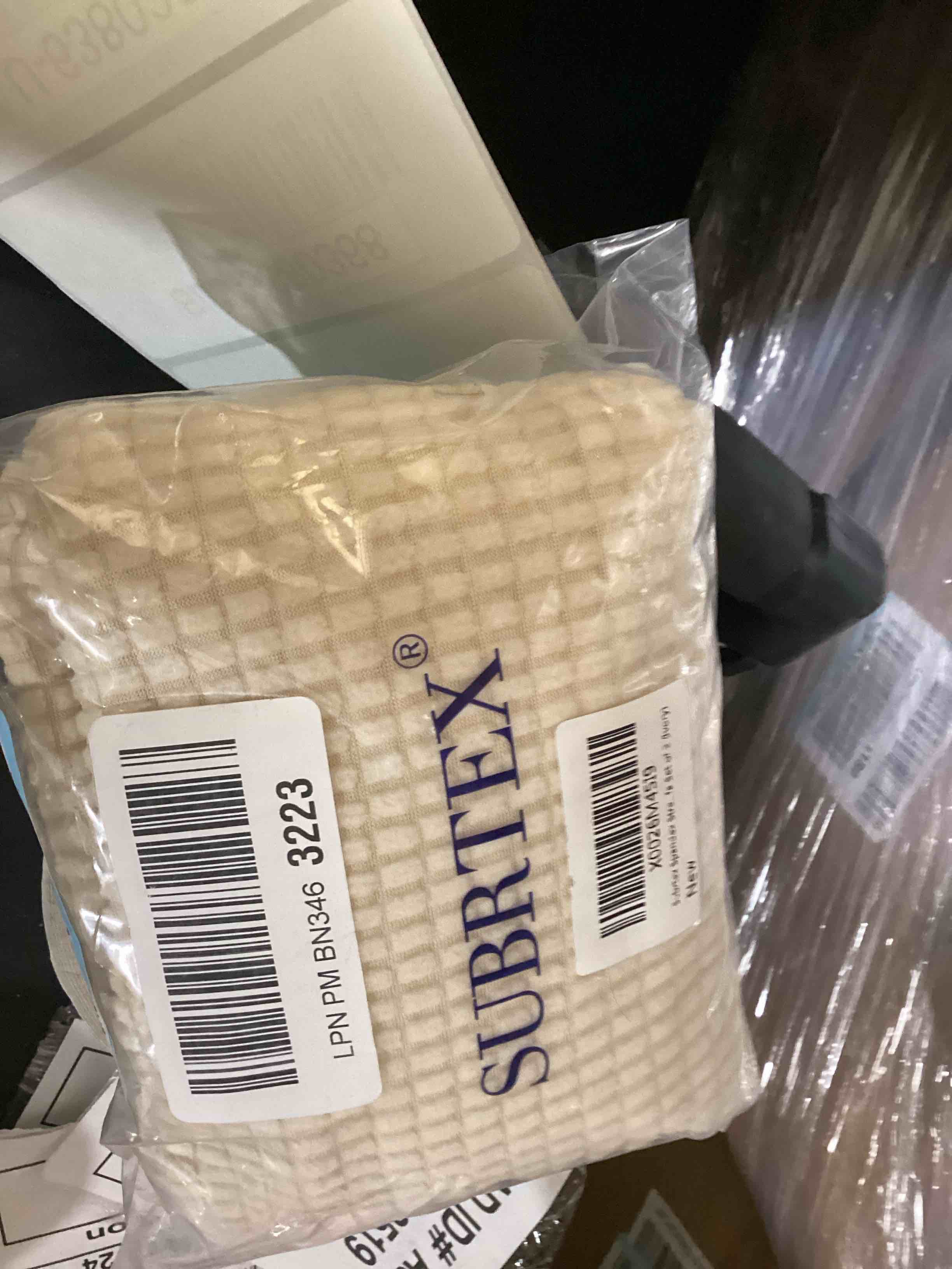 subrtex Stretch Armrest Covers Spandex Arm Covers for Chairs Couch Sofa Armchair Slipcovers for Recliner Sofa with Twist Pins 2pcs (Ivory)