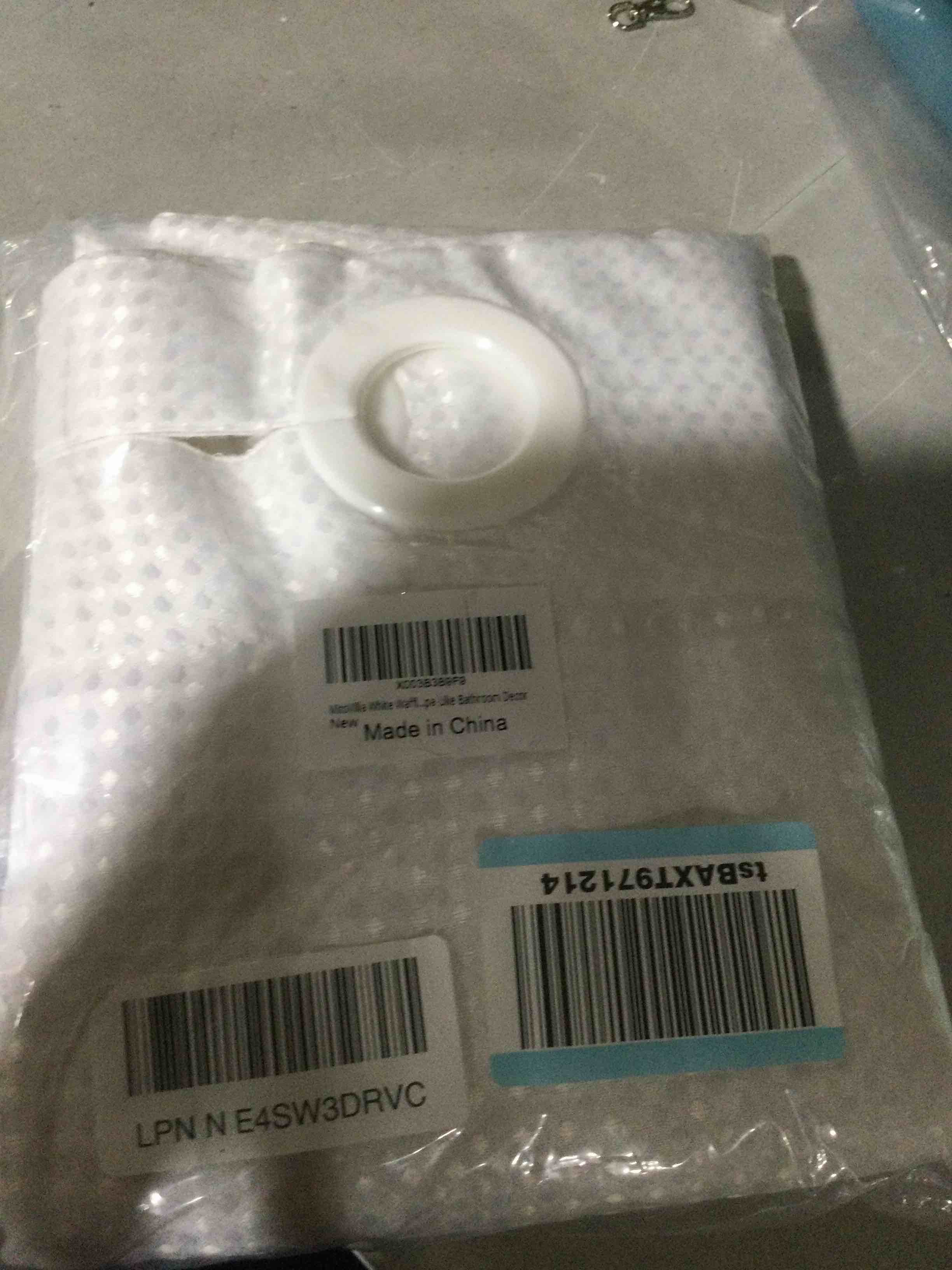 MitoVilla White Waffle Long Shower Curtain 72 x 80, No Hooks Needed 80 inch Long Heavyweight Fabric Shower Curtain Set with Snap-in Liner for Hotel Grade Spa-Like Bathroom Decor White 72" W x 80" L