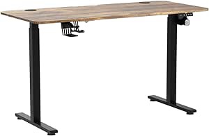 Azonanor Standing Desk - Stand Up Desk with Splice Board, Electric Adjustable Height Desk, 48 x 24 Inches Sit Stand Home Office Desk