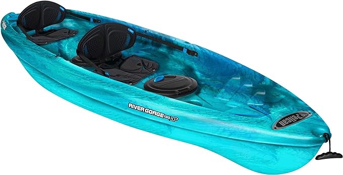 Pelican Tandem Recreationnal Kayak | River Gorge 130X Tandem, 13 Feet