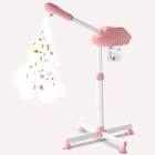Niuadage Professional Facial Steamer on Wheels,Ozone Facial Steamer,Timable Thermal Mist Face Steamer,Suitable for Personal,Beauty Salon Use of Skin Hydration Face Steamer,Pink