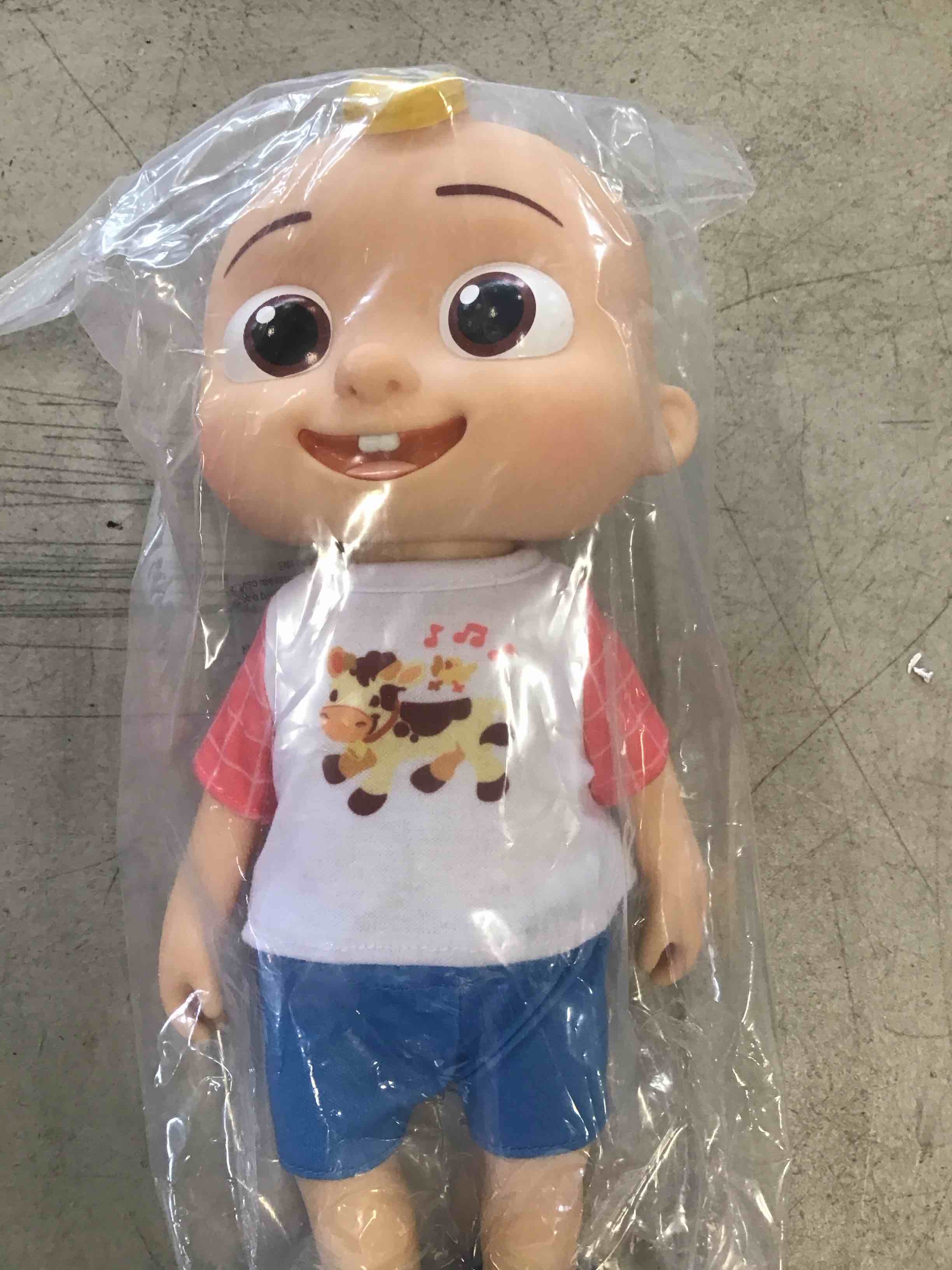 CoComelon Deluxe Interactive JJ Doll - Includes JJ, Shirt, Shorts, Pair of Shoes, Bowl of Peas, Spoon- Toys for Preschoolers - Amazon Exclusive