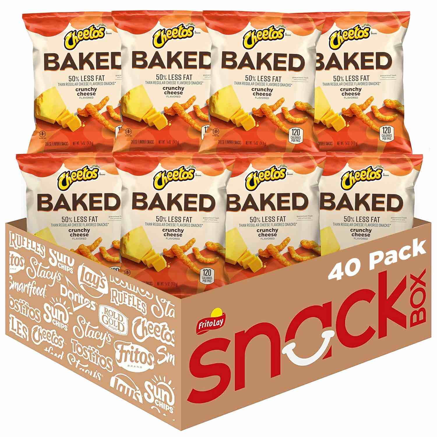 Baked, Cheetos Crunchy, 0.875 Ounce (Pack of 40)