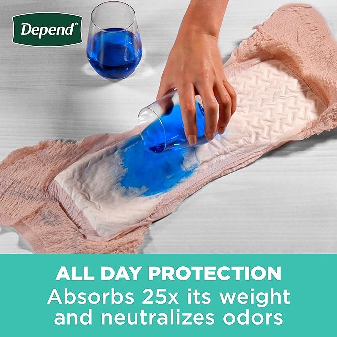 Depend Fit-Flex Adult Incontinence Underwear for Women, Disposable, Maximum Absorbency, XX-Large, Blush, 1  Packs of 22) (Packaging May Vary)