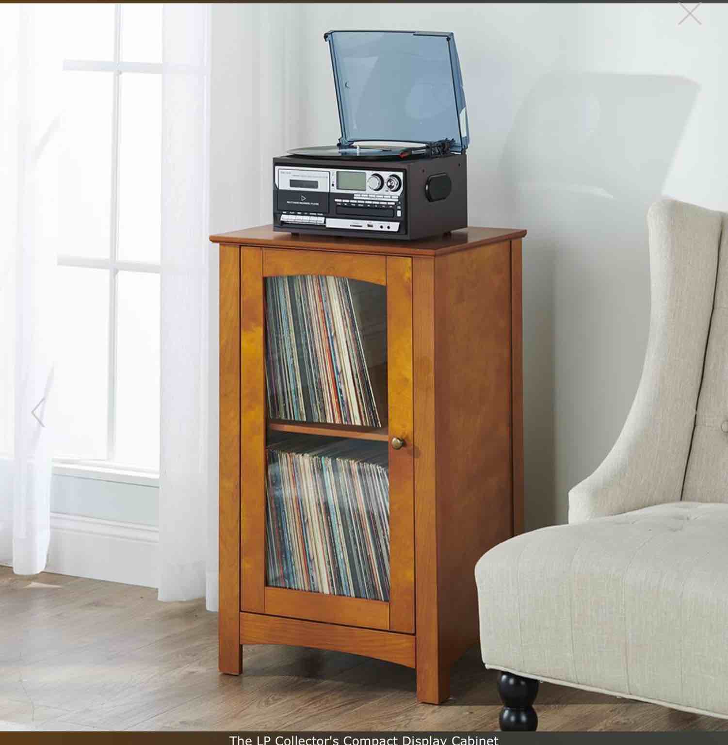 The LP Collector's Compact Display Cabinet