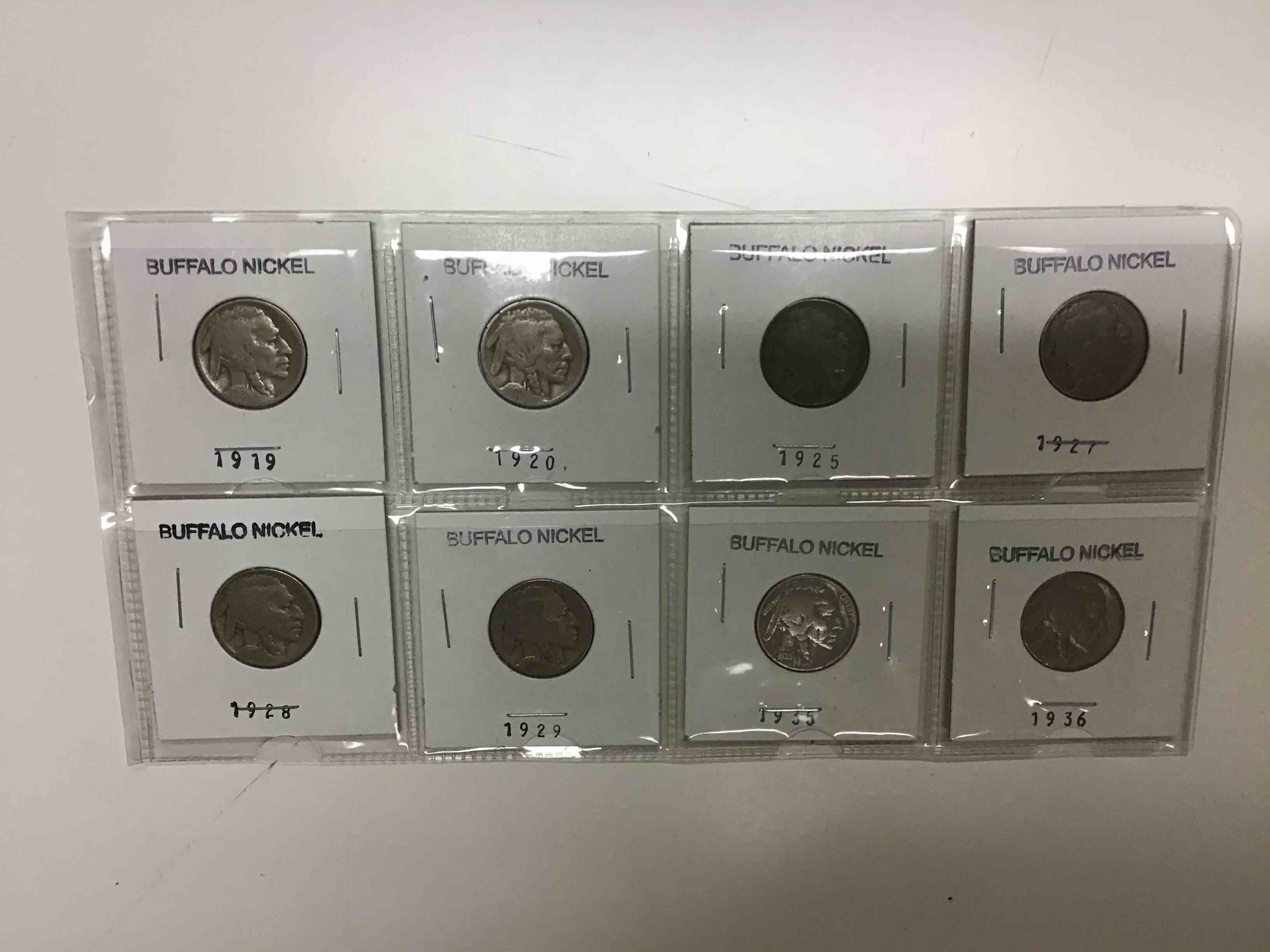 8 Buffalo Nickel