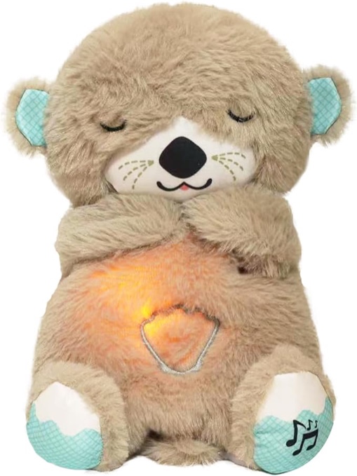 Fisher-Price Baby Soothe 'n Snuggle Otter, portable plush soother with music, sounds, lights and breathing motion (Amazon Exclusive)