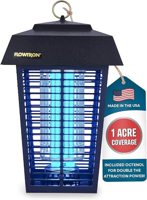 BLACK+DECKER Bug Zapper | Electric UV Insect Catcher & Killer for Flies  Mosquitoes  Gnats & Other Small to Large Flying Pests | 1 Acre Outdoor Coverage for Home  Deck  Garden  Patio  Camping & More