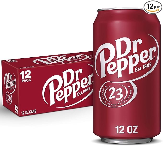Dr Pepper Soda, 12 fl oz cans, 12 pack (B000R9COOY)