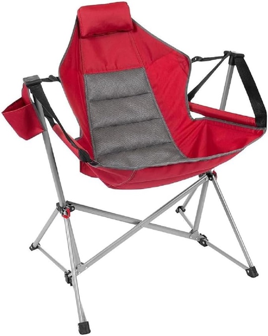Member's Mark Swing Chair Lounger (Jester Red), 37.8 In x 27.2 In x 44.1 In