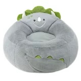 Posh Creations Cute Soft and Comfy Bean Bag Chair for Kids, Animal - Dinosaur T-rex