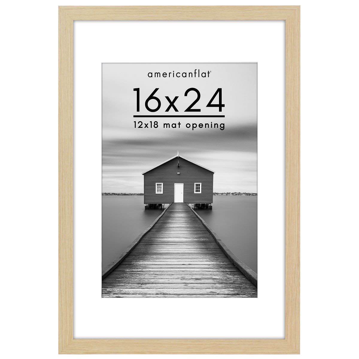      Shop all Americanflat Americanflat Wide Molding Picture Frame with Mat