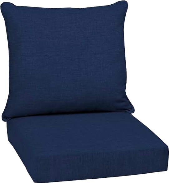 Favoyard Outdoor Seat Cushion Set 24 x 24 Inch Waterproof & Fade Resistant Patio Furniture Cushions with Removable Cover, Handle and Adjustable Straps for Chair Sofa Couch