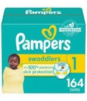 Pampers Swaddlers Active Baby Diapers Enormous Pack - Size 1 - 164ct