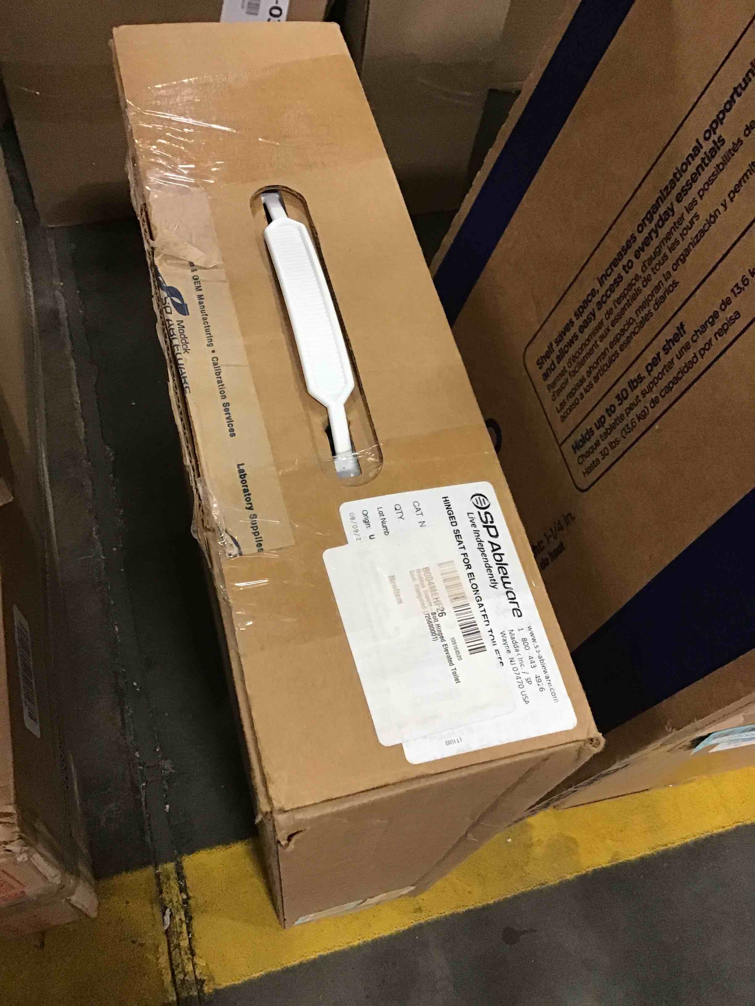 SP Ableware Basic OpenFront 3Inch Elevated Toilet Seat for Standard