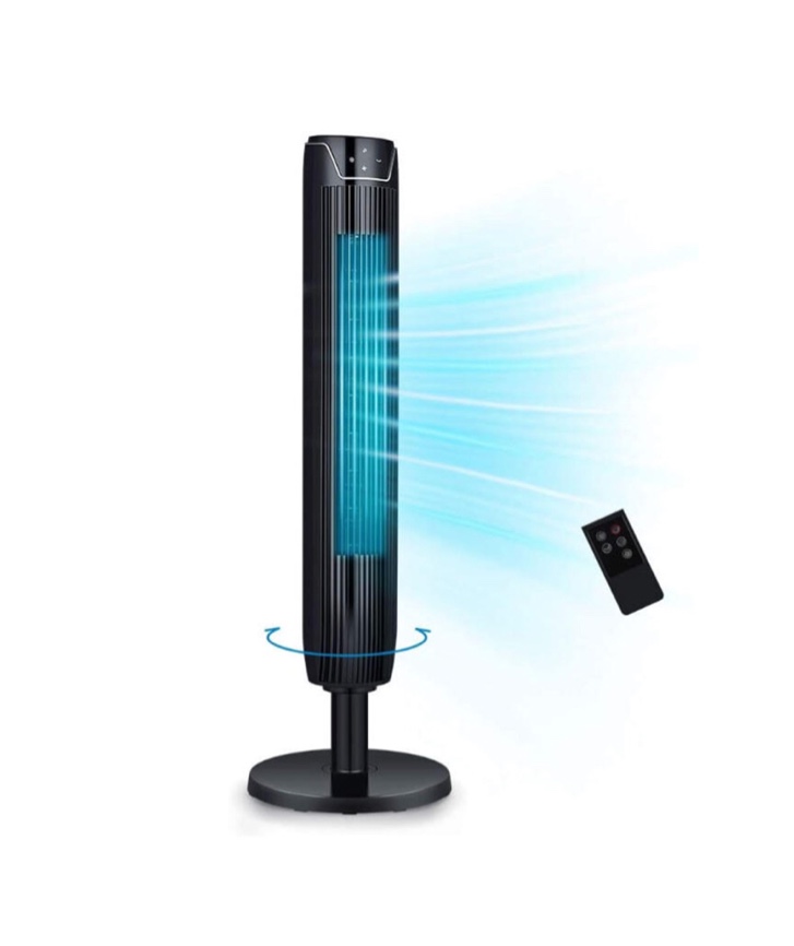 42" Oscillating Tower Fan 3 Speed Remote Control SENTF-19JRA