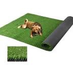 SUWUYUE Artificial Turf Synthetic Grass, 4FT x 6FT 10mm Realistic Synthetic Fake Grass Rug 0.4 inch Height Soft Astroturf Mat for Party Wedding, Drainage Holes Faux Grass Rug Carpet for Pets