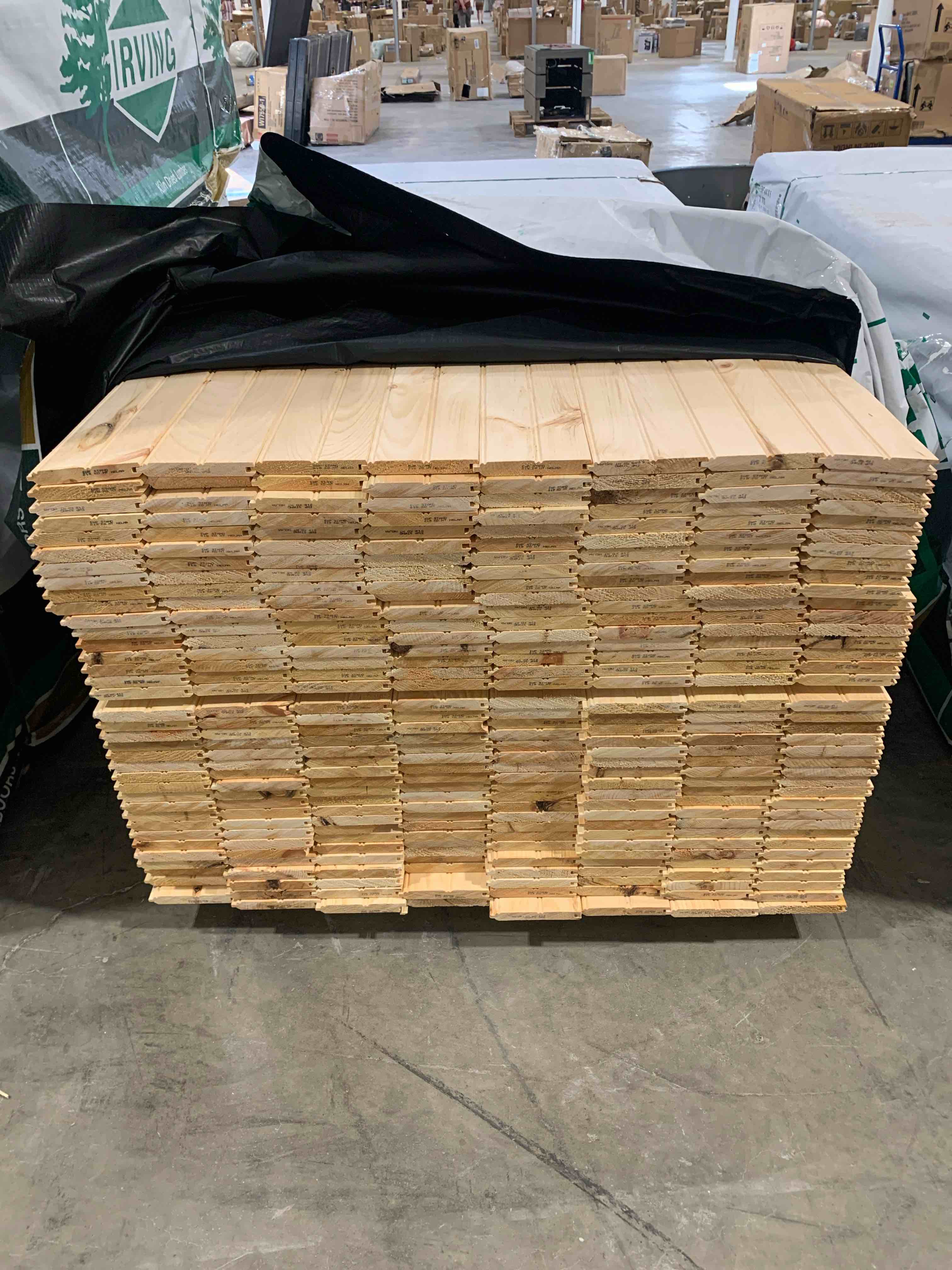 Eastern White Pine 1” x 6” x 8’ Tongue and Groove Wall Paneling ECB/WP4 Pattern Outs Standard