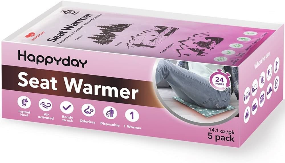 HAPPYDAY Seat Warmer 24 Hour - 5 Individual Disposable ...