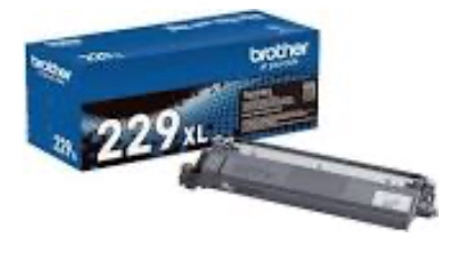 Brother Genuine TN229XLBK Black High Yield Printer Toner Cartridge - Print up to 3,000 Pages(1)