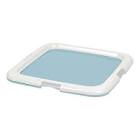 IRIS USA, Inc. 594500 Square Pet Training Pad Holder, Blue, Holds 22"x23" Pad