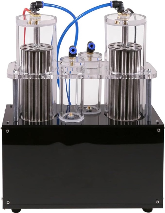 AMOC HYDROGENATED AND OXYGEN  Hydrogen and Oxygen Separation Electrolysis of Water Generator with Double Outlet Teaching Experiment Instrument Technology Enthusiasts Household Small Laboratory Equipment