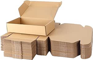 PHAREGE 9x6x2 inch Shipping Boxes 50 Pack, Brown Cardboard Gift Boxes with Lids for Wrapping Giving Women Men Presents, Small Corrugated Mailer Boxes for Packaging Mailing Small Business