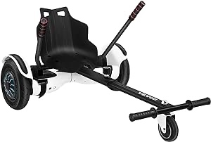VEVOR Hoverboard Seat Attachment for 6.5" 8" 10" Self Balancing Scooter, Hoverboard Kart for Kids or Adults, Black Hoverboard Attachments Adjustable Frame Length