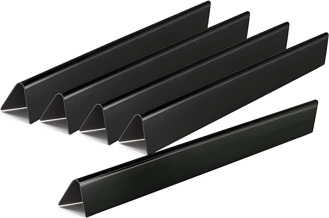 QuliMetal 7536 7537 22.5" Flavor Bars for Weber Spirit 300 Series(Side Control Panel), Spirit 700, Genesis Silver Gold Platinum B/C, Weber 900 Grills, Porcelain Steel Heat Plates for Weber 65903