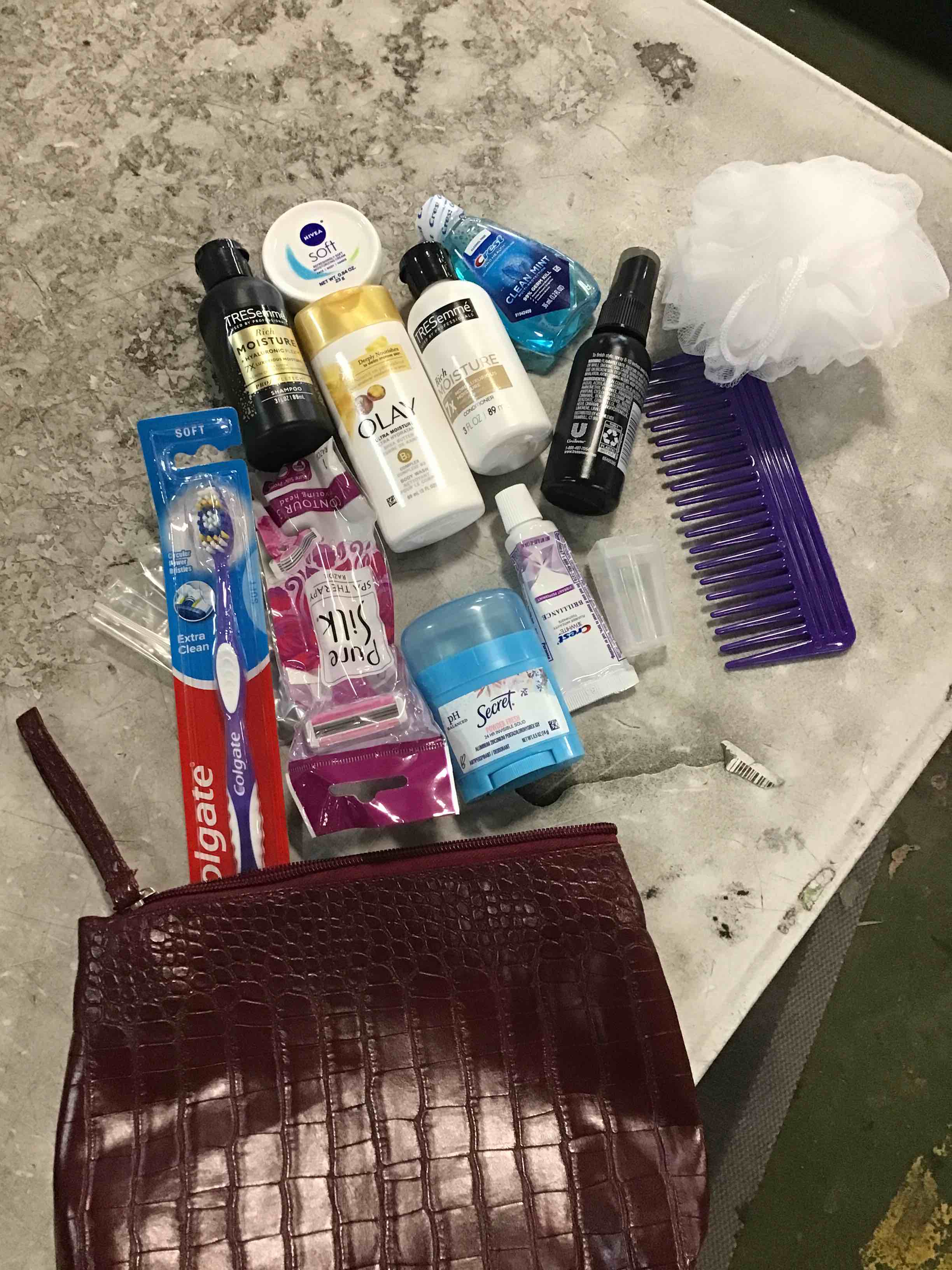 Toiletry Convenience Kit - Personal Care Travel Hygiene 