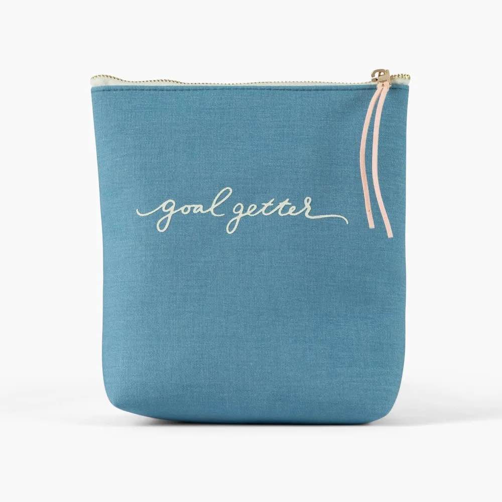 Garven Chambray Pouch Goal Getter Printed | The Market Place