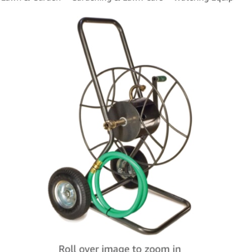 Yard Butler Hose Reel Cart with Wheels Heavy Duty 200 Foot Metal Hose Reel Suitable for Gardens, Lawns and Outdoor - IHT-2EZ