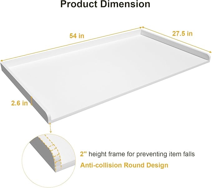 Ulif Over Washer Dryer Countertop, Melamine Matte Surface for Laundry