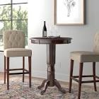 Adelaida 30.25" L Round Solid Wood Breakroom Table