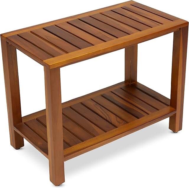 Weinert 35" W Teak Shower Bench
