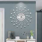 Oversized Larraine Wall Clock Sunburst with Rods and Acrylic Crystals (SIMILAR TO STOCK PHOTO)
