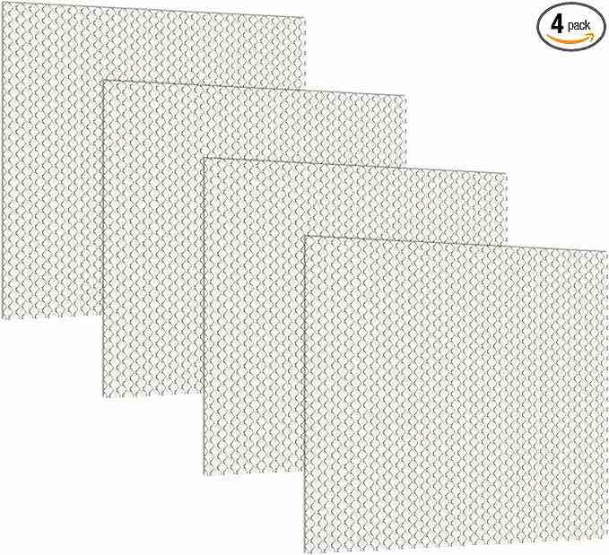 Frienda 4 Pcs Replacement Fluorescent Light Cover Panels Flat Clear Prismatic Acrylic Ceiling Light Cover Plate Ceiling Light Replacement Cover for Overhead Lighting Fixtures (23.75" x 47.75" x 0.1")