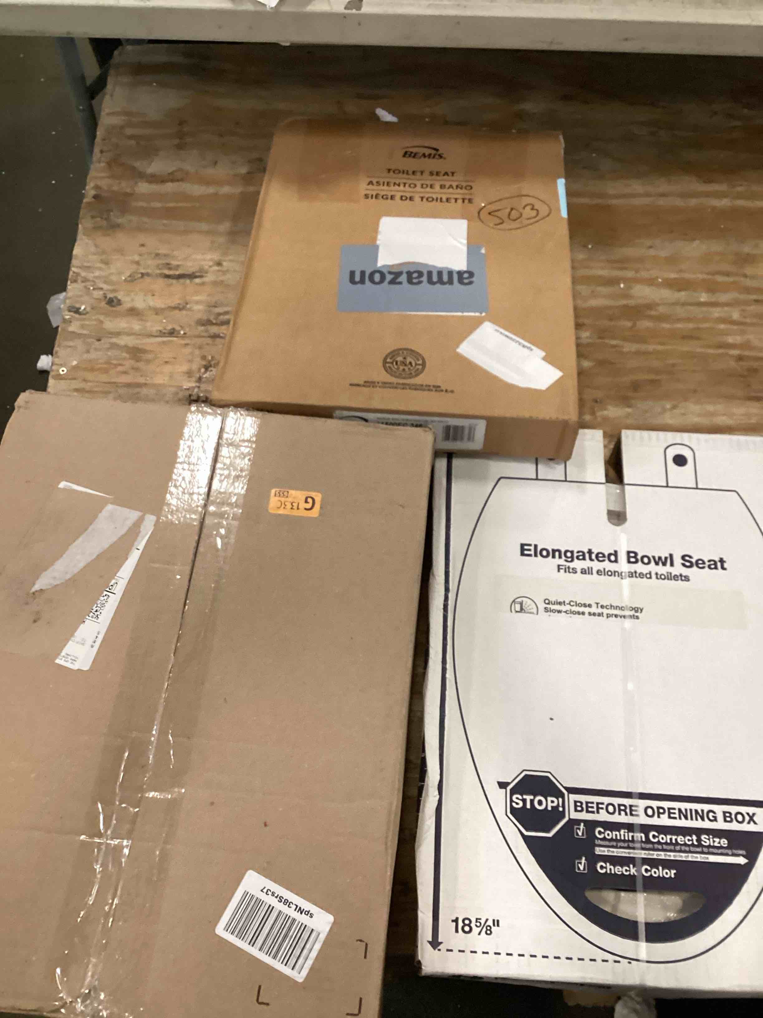 assorted toilet seats 