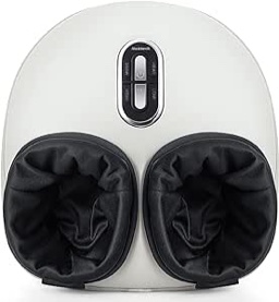 Nekteck Shiatsu Foot Massager Machine with Soothing Heat, Deep Kneading Therapy, Air Compression, Improve Blood Circulation and Foot Wellness,Relax for Home or Office Use(Beige)