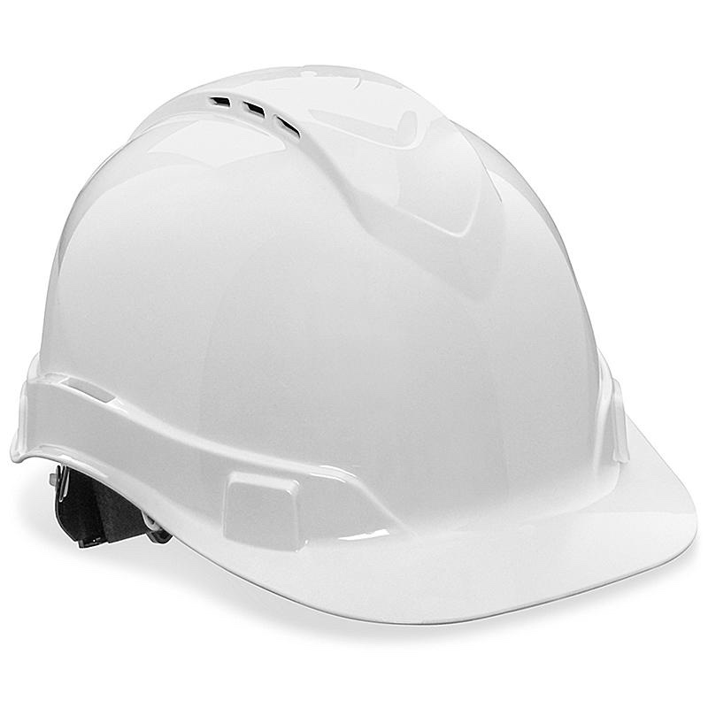 Cap Style Construction OSHA Hard Hat, Vented, White, Half Brim Approved Hardhat, 6 Point Ratchet Suspension, cascos de construccion, Hard Hats Cap Style, by ACERPAL
