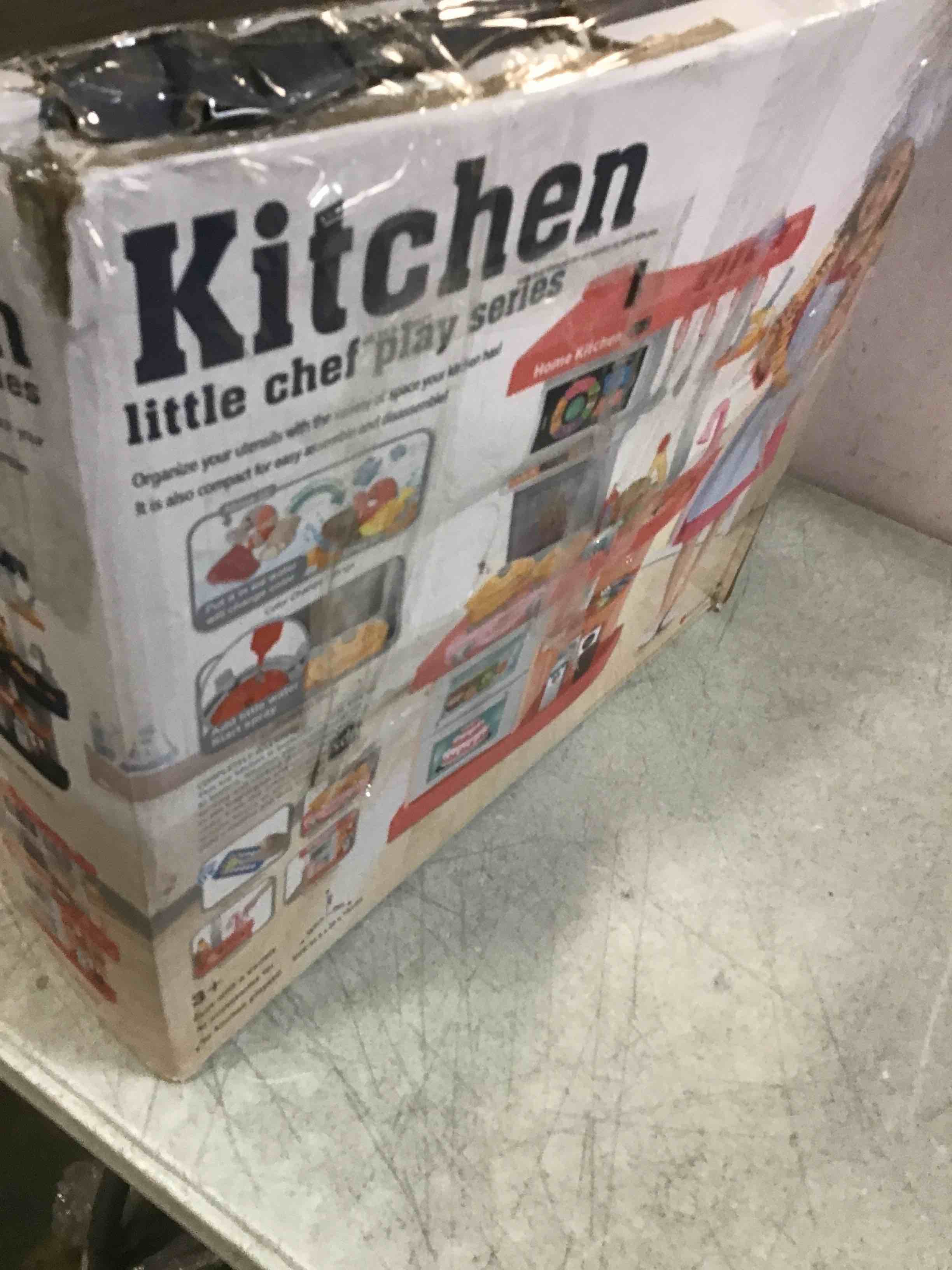 HCFJEH Kids Play Kitchen Toy Playset,Pink Kitchen Toy Set with Play