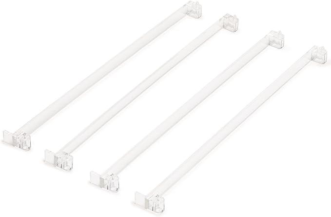 Yellow Mountain Imports American Mahjong Tile Pushers - Set of 4, 18-Inch Clear Transparent Acrylic Mahjong Pushers