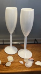 200ml Plastic Champagne Flute, Reusable Prosecco Glasses